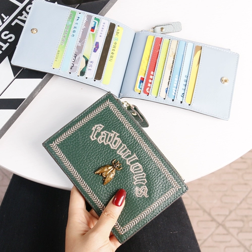 Картхолдер, ультратонкая маленькая вместительная и большая сумка через плечо, милые модные карточки, из натуральной кожи, Южная Корея