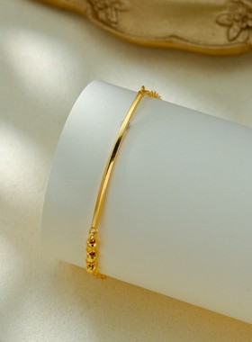 维琪亚999足金莫比乌斯方糖手链