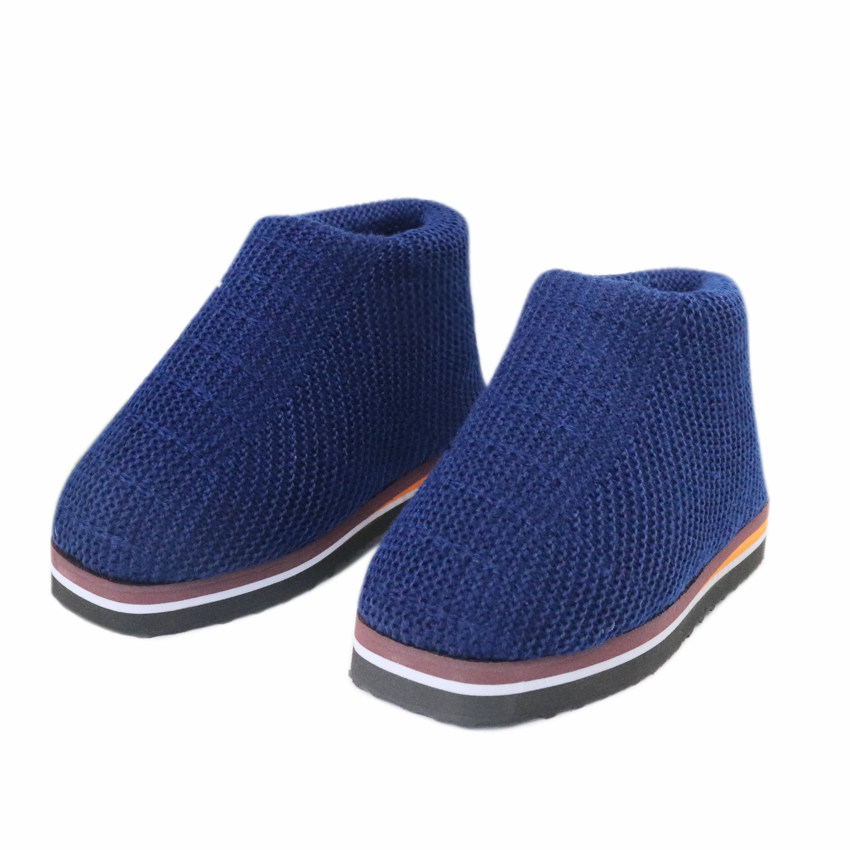 纯色毛线棉鞋拖鞋成品手工编织新款冬季保暖居家防滑男女老年鞋1,淘宝优惠券,粉丝福利购,淘宝优惠卷