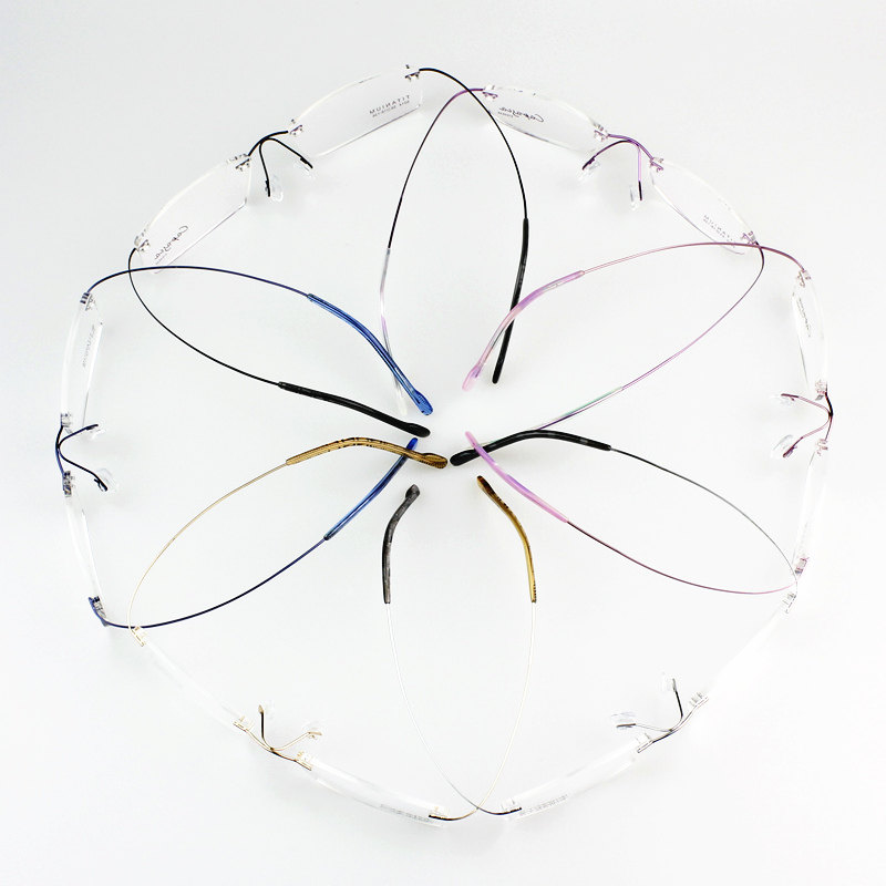 无框超轻眼镜 配有度数近视眼镜 女超轻纯钛无框切边眼镜架男舒适,淘宝优惠券,粉丝福利购,淘宝优惠卷