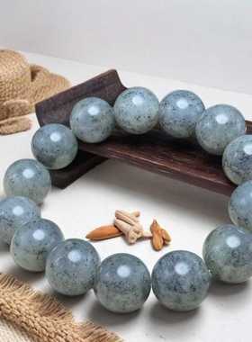 正品青花籽料圆珠手串手链