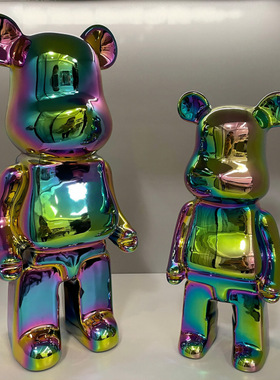 网红暴力熊摆件存钱罐家居客厅电视柜酒柜玄关装饰品潮玩乔迁