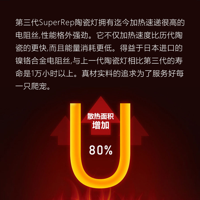 SuperRep爬宠陶瓷加热灯陆龟蜥蜴爬虫箱仓鼠刺猬鹦鹉保温灯陶瓷灯,淘宝优惠券,粉丝福利购,淘宝优惠卷