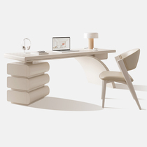 Cream Wind Desk Small Family Style Home Style Light Lavish Modern Minima Woman Solid Wood Web Red Desk Writing Desk