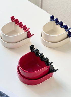 创意小摆件陶瓷烟灰缸高级感小众客厅家用办公室ins风家居小饰品