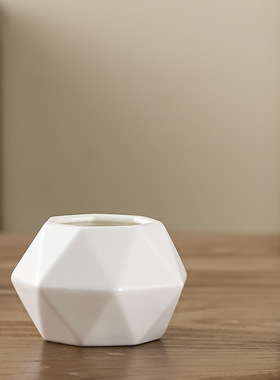 几何魔方陶瓷香薰蜡烛家居创意手工香氛摆件魔方蜡烛装饰品蜡烛