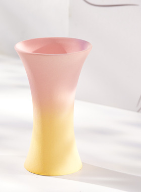 田园彩色禅意创意陶瓷干花花瓶家居装饰客厅插花小摆件小花器