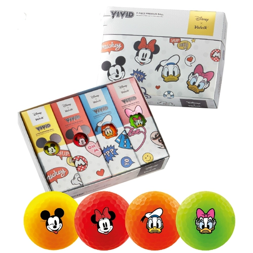 Новый продукт Volvik Vivid Golf Color Ball Matte Three -Layer Cond Ball Disney