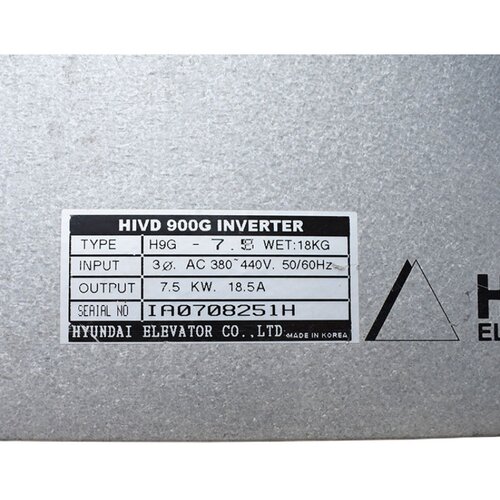 现代电梯变频器HIVD900G 11KW H9G-7.5 WET-18KG实物现货7.5KW - 图3