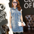 Áo vest dài denim nữ mùa xuân và mùa thu giản dị hoang dã vest phiên bản Hàn Quốc của áo vest mỏng vest vest - Áo vest bộ vest nữ đẹp Áo vest