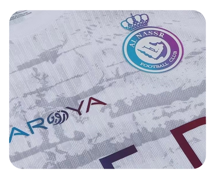 23-24 Riyadh away Ronaldo printed signature soccer jersey-图1