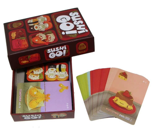 Sushi Dog Sushi Go! Китайская версия настольной игры Oba Yizhizhizhi Parent -Child Toy Family Gathering Card Game