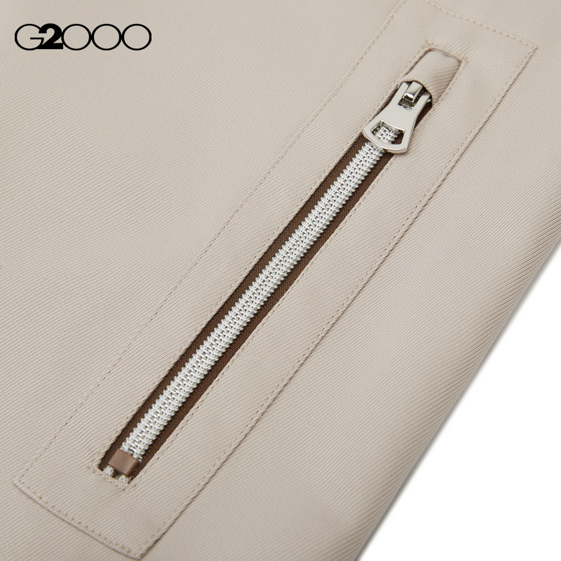 【可机洗/商场同款】G2000男装2025舒适柔软收口袖连帽夹克外套 - 图1