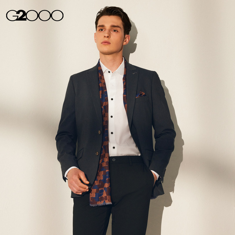 【舒适弹性】G2000男装商场同款秋冬舒适弹性高级感正装西服外套,淘宝优惠券,粉丝福利购,淘宝优惠卷