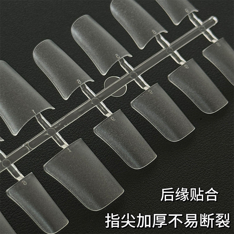 乐檬甲片ins短款鸭嘴甲穿戴甲甲片超薄无痕短款延长甲美甲贴片,淘宝优惠券,粉丝福利购,淘宝优惠卷