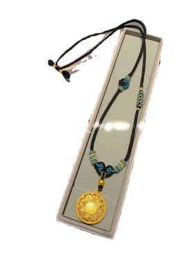 定制款小红书八股绳编织手工项链毛衣链曼陀罗梅花拉伸挂链