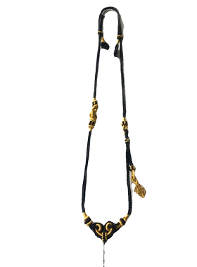 一夜暴富手工绳项链挂链秋冬毛衣链编织金叶子脖子绳子吊链周周