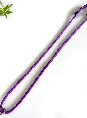 紫色编织毛衣挂绳防风防丢