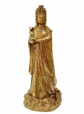 纯铜家用湄洲妈祖神像