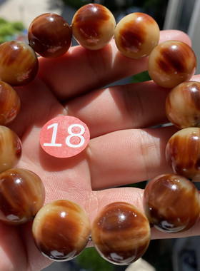 保真天然血丝西藏牦牛角手串