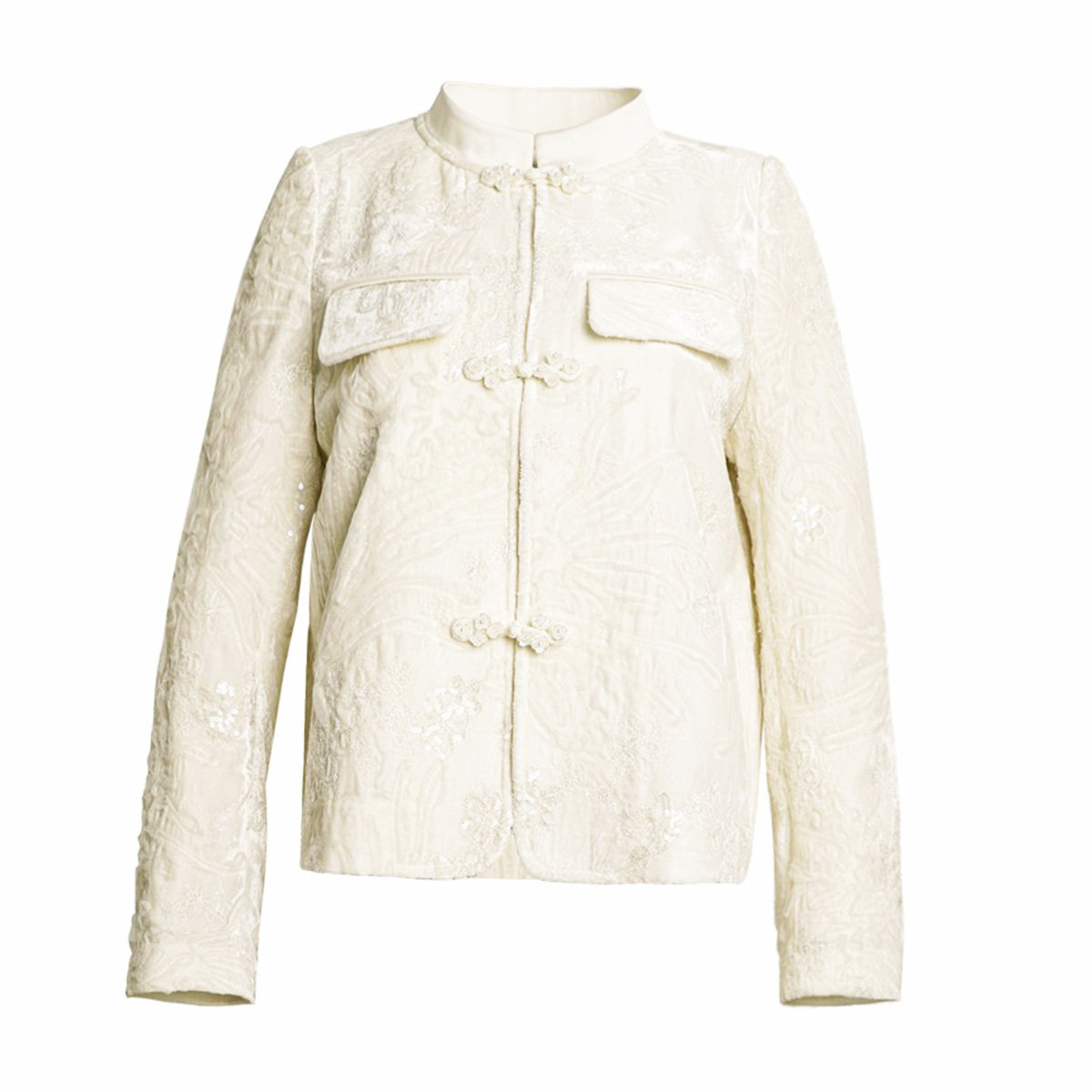 谷邦新中式丝绒短外套女2026春季新款纯色国风盘扣立领短款上衣,淘宝优惠券,粉丝福利购,淘宝优惠卷