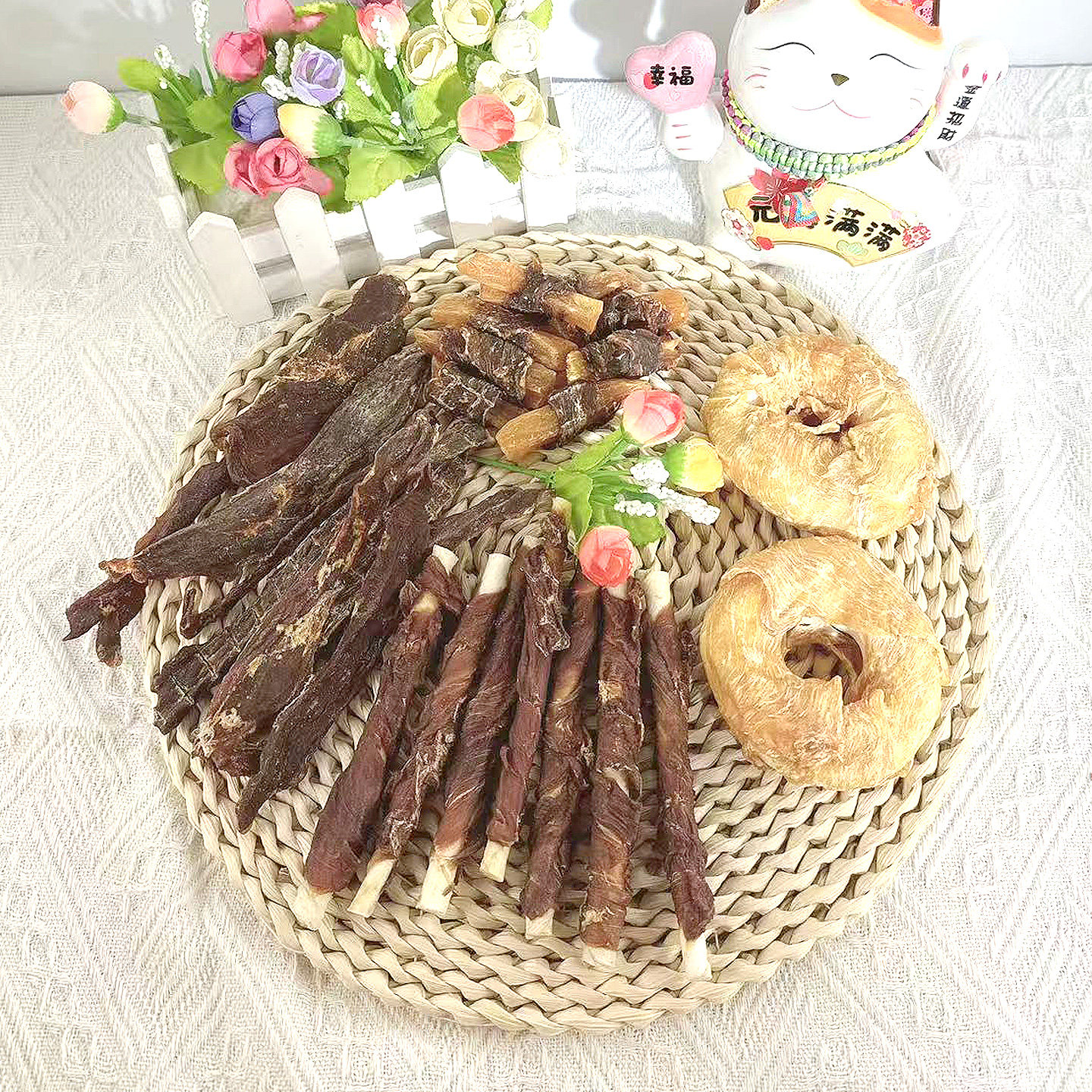 益和一米棒鸡肉鸭肉牛皮磨牙耐咬夹心中大小型犬训练肉干烘焙零食,淘宝优惠券,粉丝福利购,淘宝优惠卷