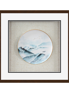 北欧象白色简约盘子实物画样板房
