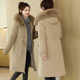 2024 winter thickened mid-length pie jacket