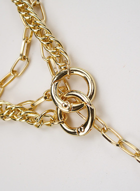 项链女锁骨链ins嘻哈金属链条