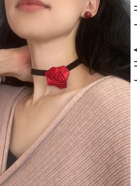 invia绸带女绑带项链个性性感