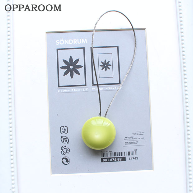 OPPAROOM家居窗帘磁铁扣免打孔美式绿色百搭现代简约绑带欧式可爱 - 图0