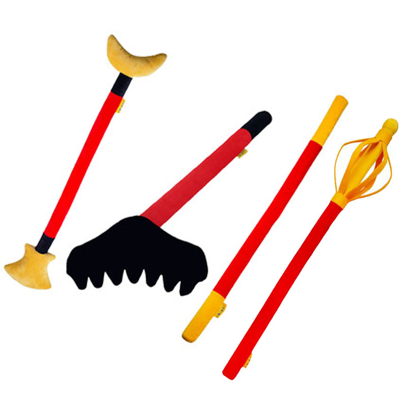 齐天大圣孙悟空儿童软泡沫海绵金箍棒玩具毛绒西游记九齿钉耙道具 - 图3