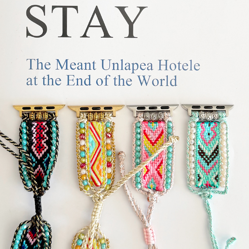 民族风编织尼龙金属s10串珠iwatch表带适用新款小众s9苹果se手表8 - 图1