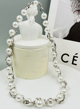 珍珠项链女轻奢银链小众设计