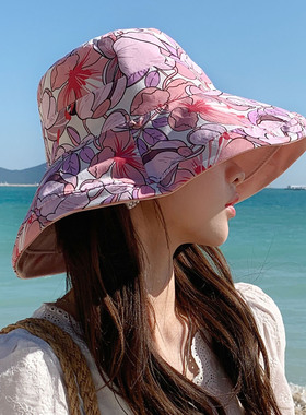 大檐帽出游田园风女夏季遮阳