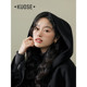 Short bow cloak wide-colored woolen