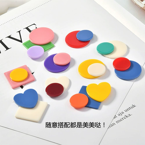 Акриловая заколка для волос ручной работы, аксессуар, серьги, аксессуары