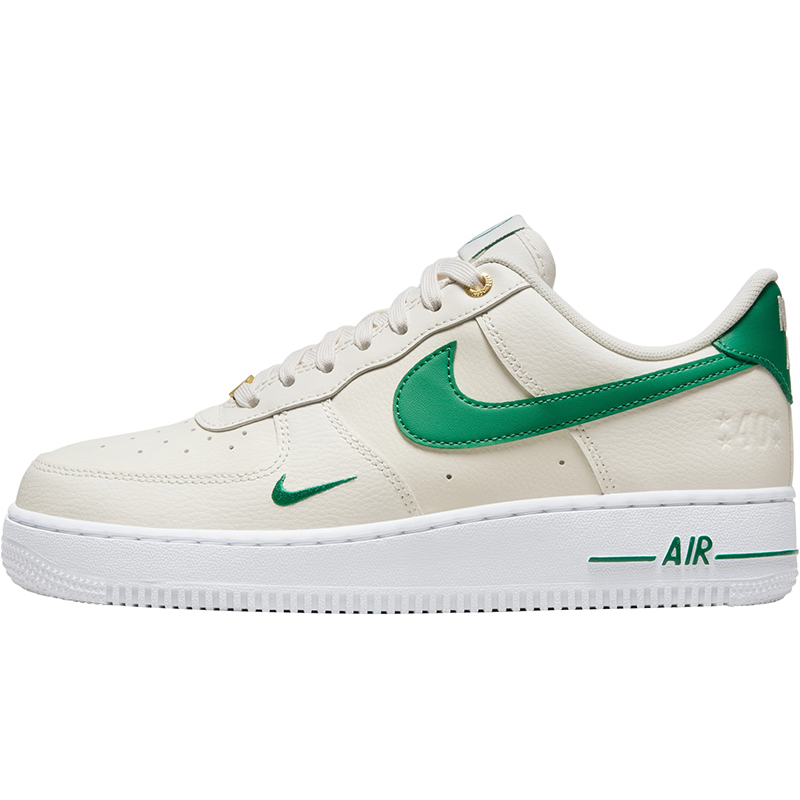 Nike耐克女鞋Air Force 1空军一号AF1米白绿休闲板鞋DQ7582-101-图3