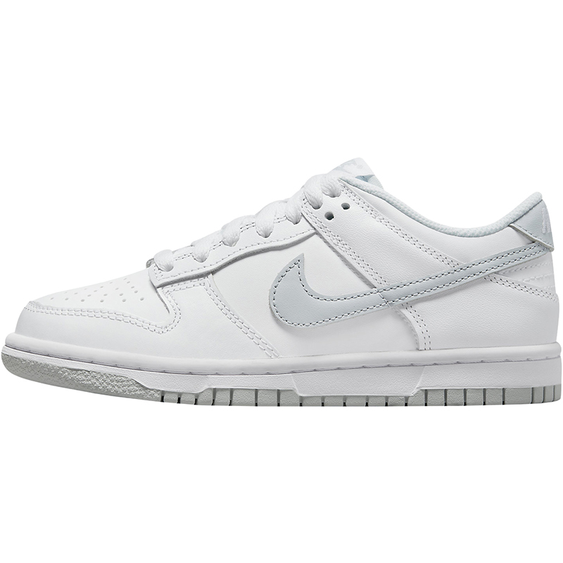 Nike耐克Dunk Low GS白灰色 女款 低帮轻便 休闲板鞋 DH9765-102 - 图3