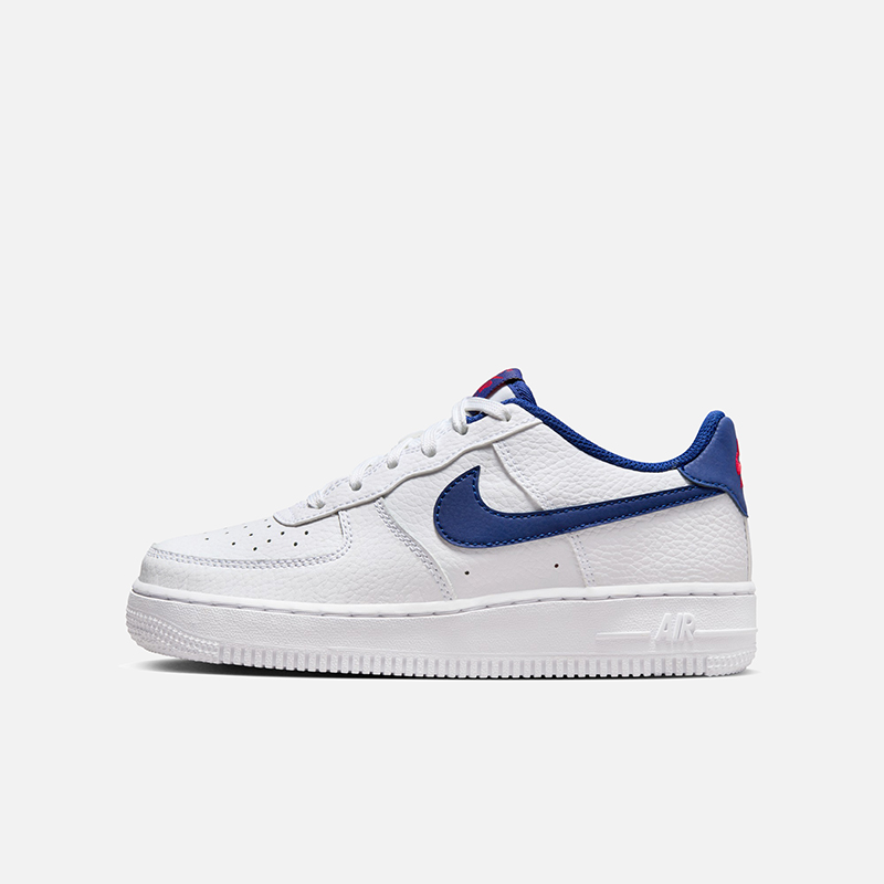 Nike Air Force 1 GS空军一号白蓝大童/女款低帮板鞋CT3839-101-图3