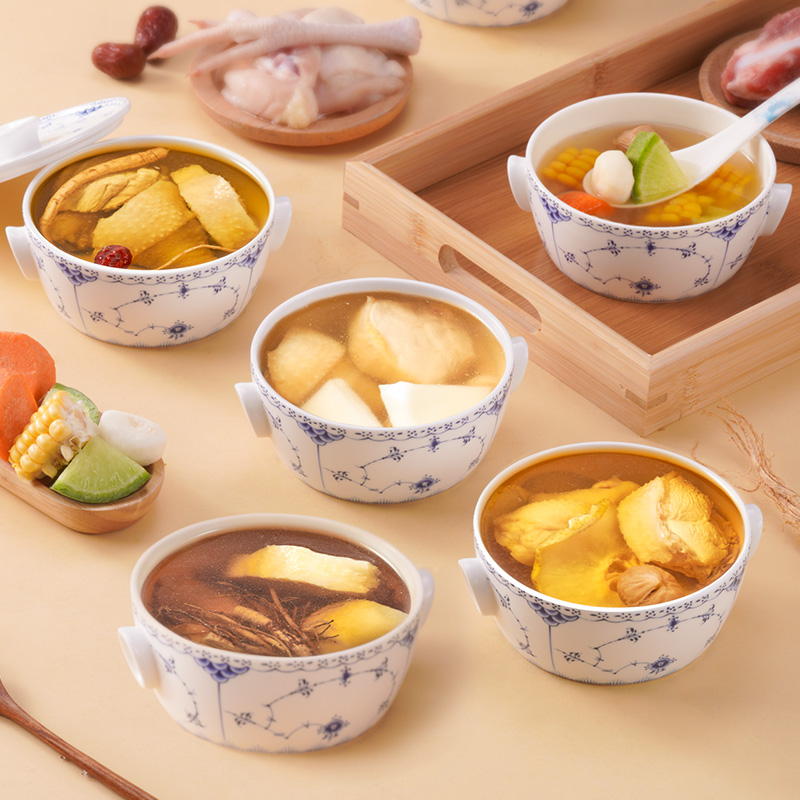 广州酒家 人参炖鸡汤/五指毛桃鸡汤等 任选3件 双重优惠折后￥29.5包邮 多款可选