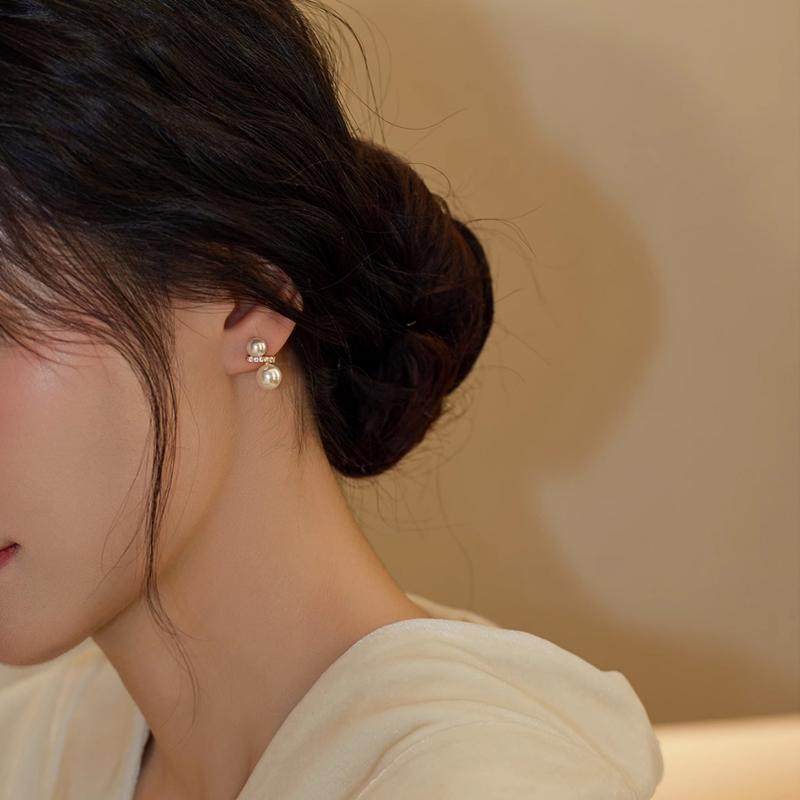 【瑟韵】天然淡水珍珠耳钉女款 时尚法式轻奢气质高级感耳环耳饰,淘宝优惠券,粉丝福利购,淘宝优惠卷