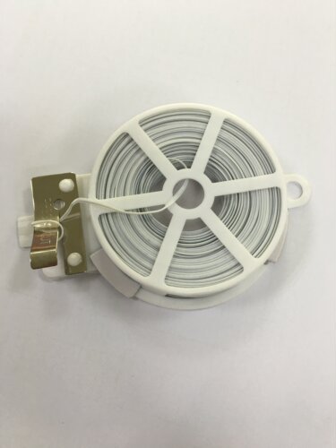 黑白绿塑料扎丝 包塑铁丝 扎丝 绑带 线 捆绑线 扎线 塑料扎带50m - 图0