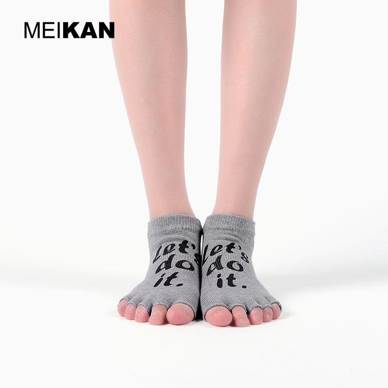 2双装meikan五趾袜普拉提瑜伽袜 meikan瑜伽袜子