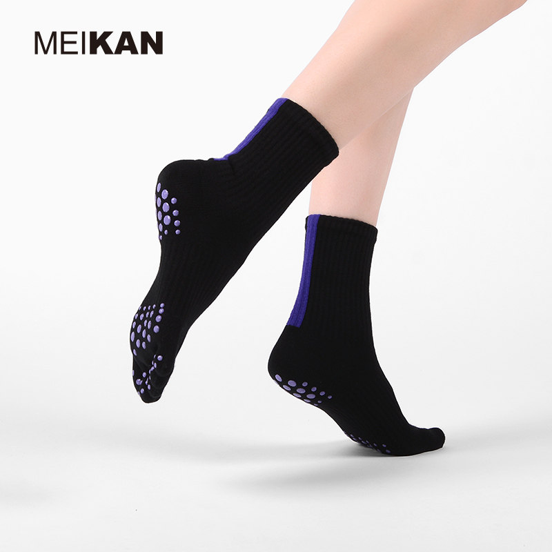 2双装meikan中筒防滑袜运动地板袜 meikan瑜伽袜子