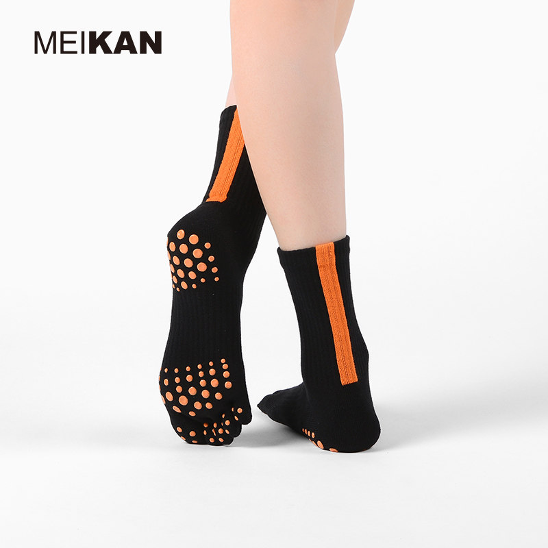 2双装meikan中筒防滑袜运动地板袜 meikan瑜伽袜子