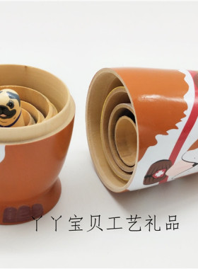 【特价包邮】五层小狗俄罗斯套娃