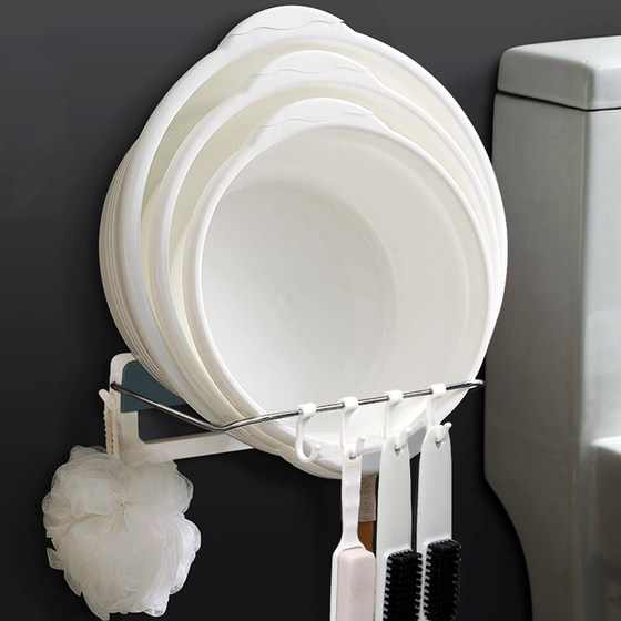 Wall-mounted storage storage toilet no-punch basin