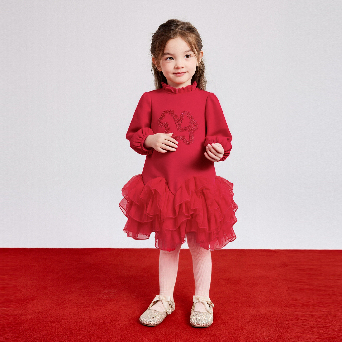 笛莎官方童装女童连衣裙冬季新款小童女孩儿童洋气可爱舒适公主裙,淘宝优惠券,粉丝福利购,淘宝优惠卷