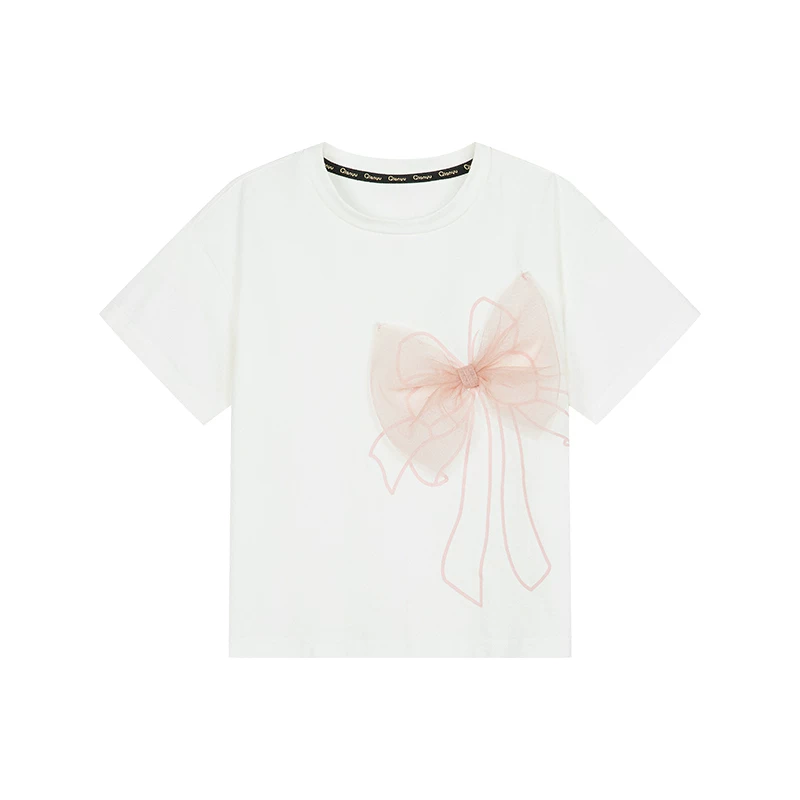 Летняя детская футболка с short sleeves? bow
